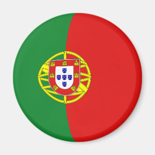 Portugal Fisheye Flag Magnet