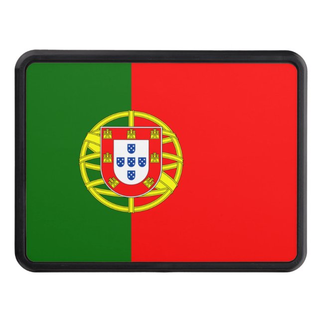 Portugal Flag* 2 Inch Hitch Receiver Trailer Hitch Cover (Front)
