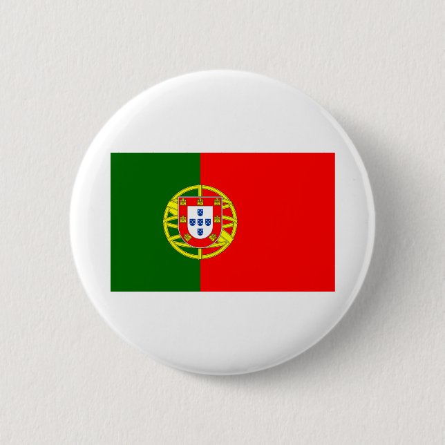 Portugal Flag 2 Inch Round Button (Front)