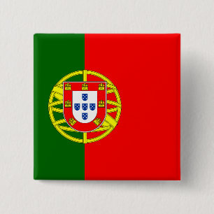 Portugal Flag 2 Inch Square Button