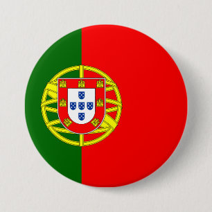 Portugal Flag 3 Inch Round Button