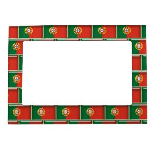 Portugal flag 3D pattern Magnetic Picture Frame