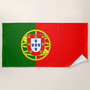 Portugal Flag Beach Towel