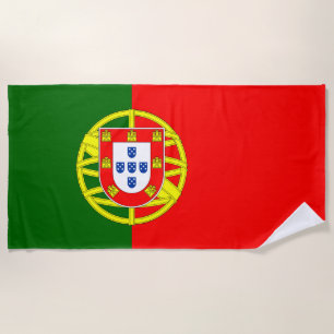 Portugal flag Beach Towel