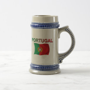 Portugal Flag Beer Stein