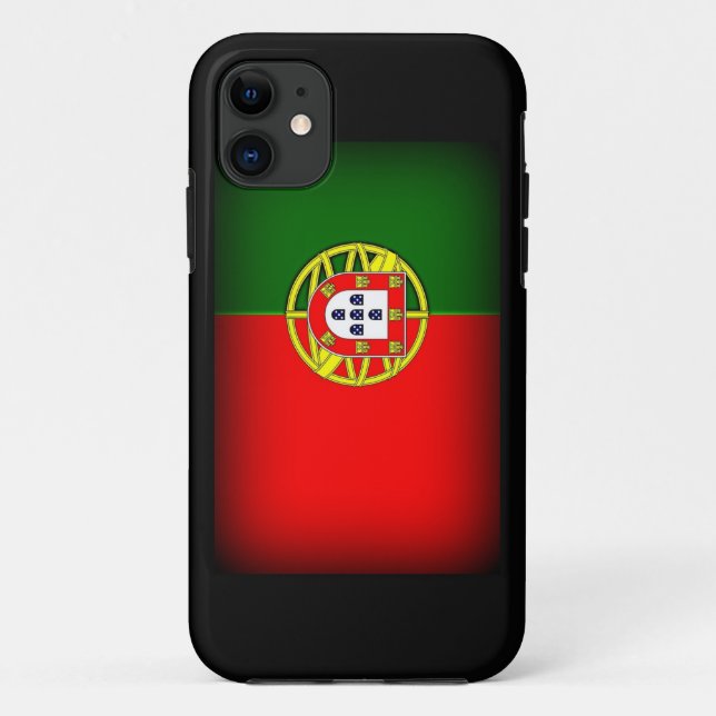 Portugal Flag Black Edge Case-Mate iPhone Case (Back)