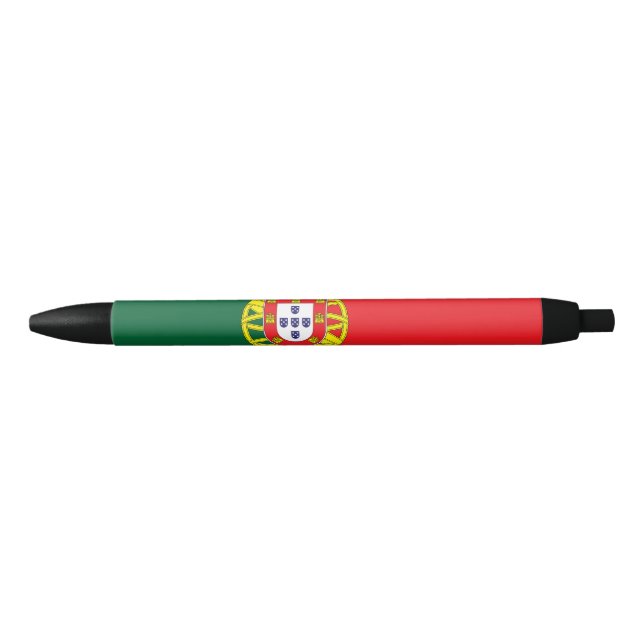 Portugal Flag Black Ink Pen (Front)