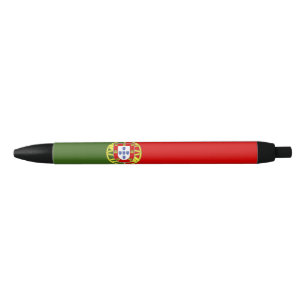 Portugal flag black ink pen