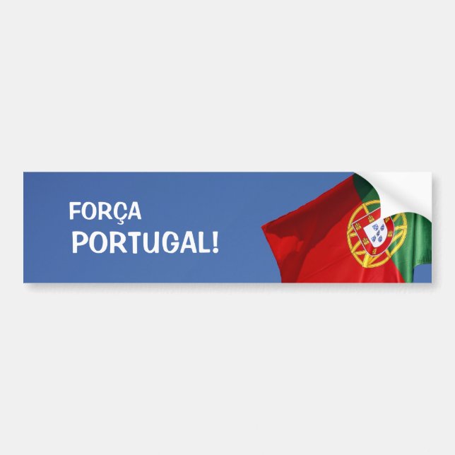 Portugal flag bumper sticker (Front)