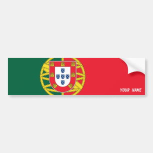 Portugal flag bumper sticker