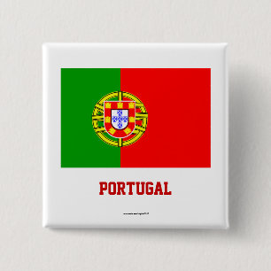 Portugal Flag Button/Lapel Pin