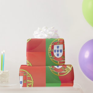 Portugal Flag Coat of Arms Portuguese Crest Wrapping Paper