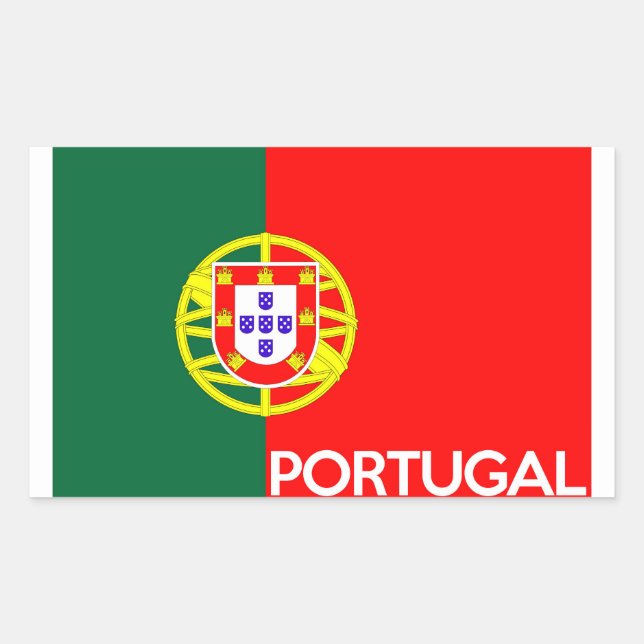 portugal flag country text name sticker (Front)