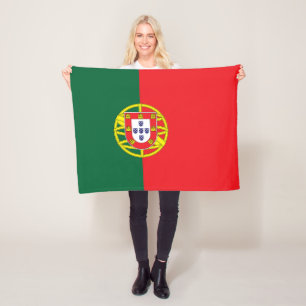 Portugal Flag Fleece Blanket