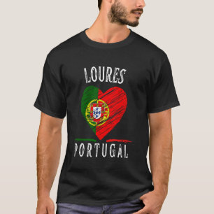 Portugal Flag Heart Loures City T-Shirt