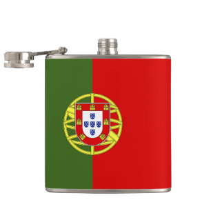 Portugal flag hip flask