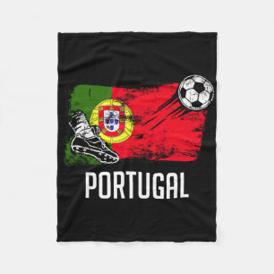 Portugal Flag Jersey Portuguese Soccer Team Portug Fleece Blanket