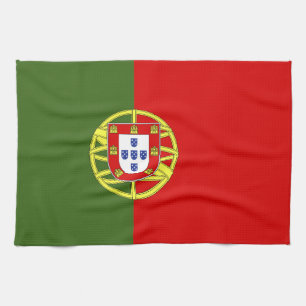 Portugal flag kitchen towel