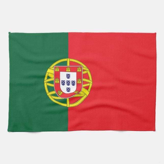 Portugal Flag Kitchen Towel (Horizontal)