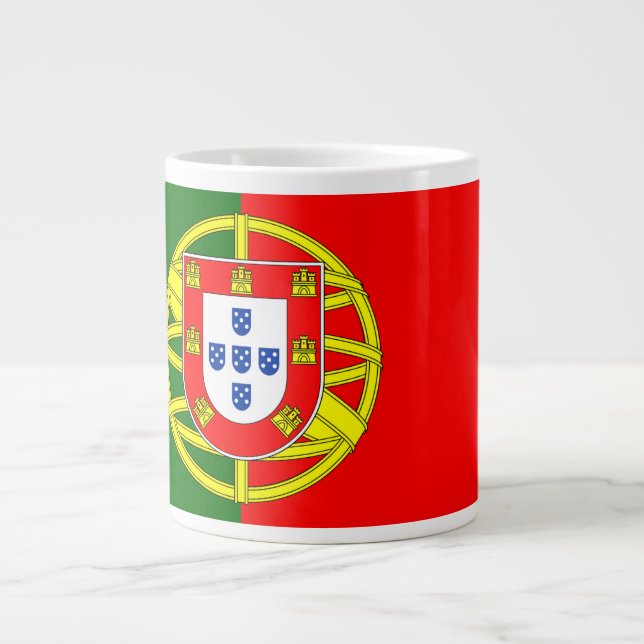 Portugal Flag Large Coffee Mug (Front)