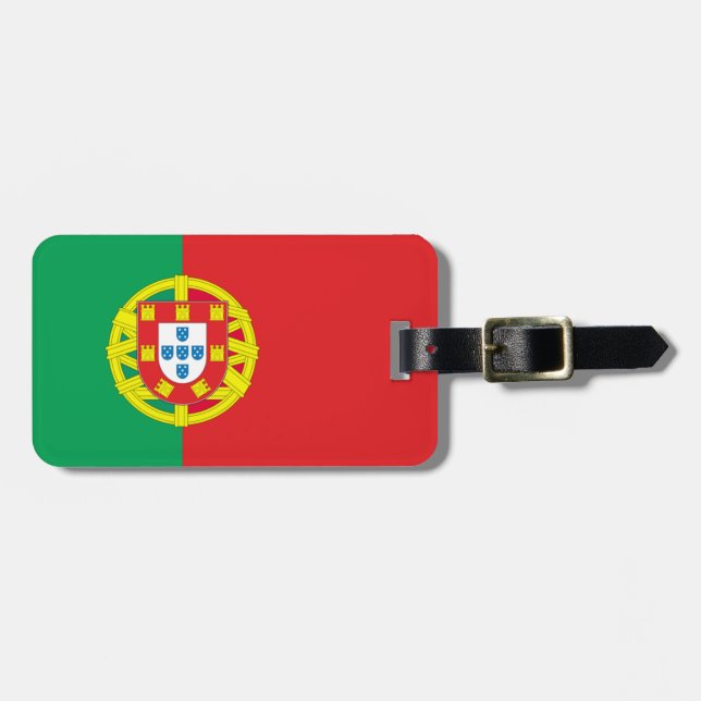 Portugal flag luggage tag (Front Horizontal)