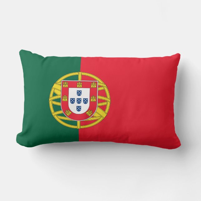 Portugal flag lumbar pillow (Front)