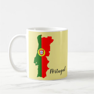 Portugal Flag Map Coffee Mug