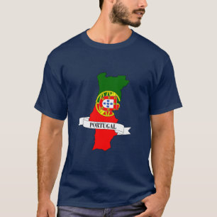 Portugal flag map T-Shirt