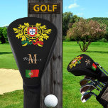 Portugal & Flag Monogrammed Golf Clubs Covers<br><div class="desc">GOLF Head Covers: Portugal & Portuguese Flag,  Coat of Arms monogrammed name,  golf games - love my country,  holiday,  golfing patriots / sport fans</div>