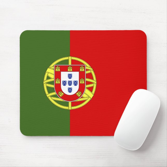 Portugal flag mouse pad (With Mouse)