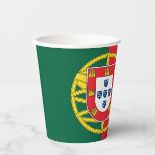 Portugal flag paper cups