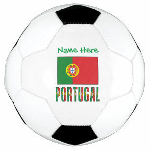 Portugal Flag Personalized Soccer Ball