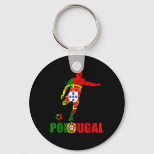 Portugal Flag Portugal Soccer Futebol Portuguese P Keychain