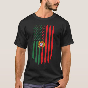 Portugal Flag Portuguese Dad Mom Heritage Men Wome T-Shirt