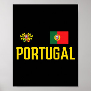Portugal Flag Portuguese Footbyll Soccer Fan Men W Poster