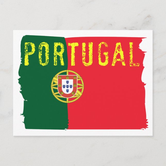 Portugal Flag Postcard (Front)