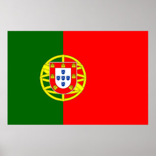 Portugal flag Print, Value Poster Paper (Matte)