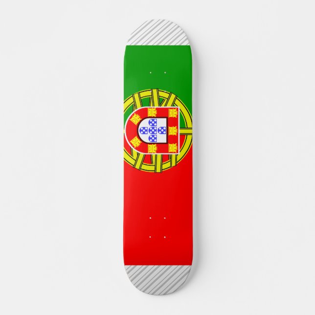 Portugal Flag Skateboard (Front)