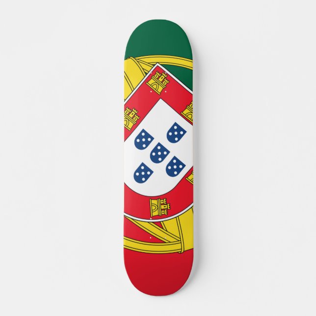 Portugal flag skateboard (Front)