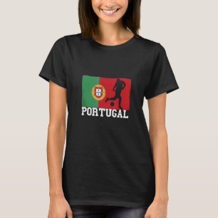 Portugal Flag Soccer Player Pride National Team Po T-Shirt
