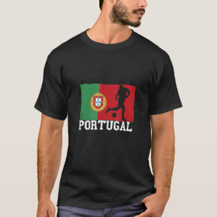 Portugal Flag Soccer Player Pride National Team Po T-Shirt