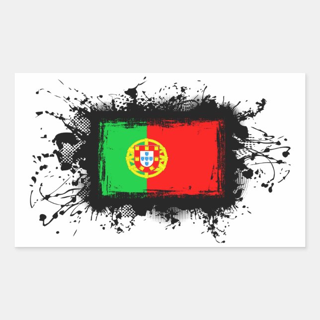 Portugal Flag Sticker (Front)
