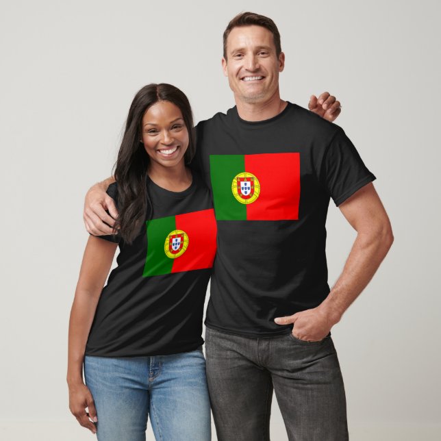 Portugal Flag T-Shirt, Patriotic T-Shirt (Unisexe)
