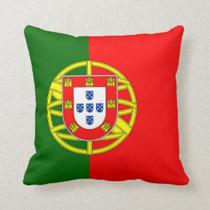 Portugal Flag Throw Pillow