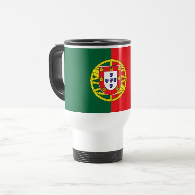 Portugal Flag Travel Mug (Front Left)