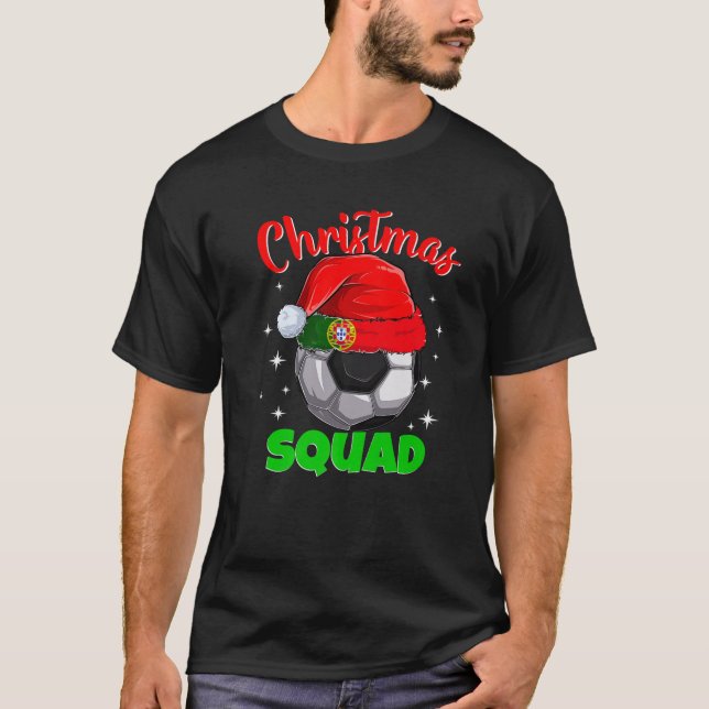 Portugal Football 2022 Christmas Squad Portugal So T-Shirt (Front)