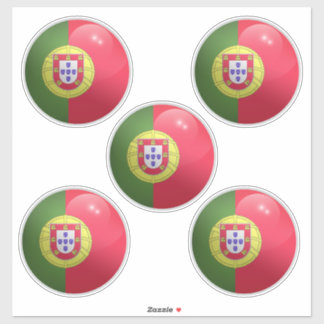 Portugal Glossy Circle Flag