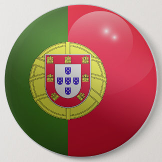 Portugal Glossy Circle Flag 6 Inch Round Button