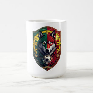 Portugal Iberian Wolf Glory Tee, National Gift Coffee Mug
