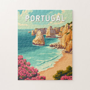 Portugal Illustration Travel Art Vintage Jigsaw Puzzle